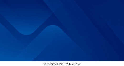 Abstract blue background with glowing geometric lines. Modern blue gradient square shape design. Futuristic technology concept. Suit for brochure, corporate, poster, banner, cover modern. eps 10