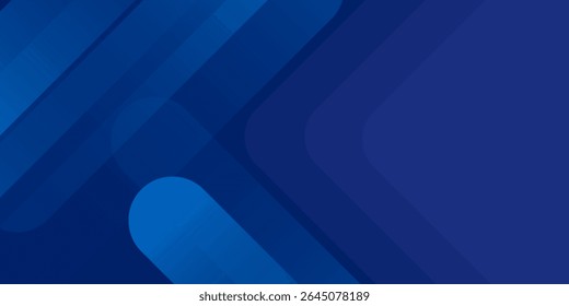 Fondo azul Abstractas con líneas geométricas brillantes. Diseño moderno de forma cuadrada degradada azul. Concepto de tecnología futurista. Traje para el folleto, corporativo, Sitio web, cartel, Anuncio, cubierta moderna