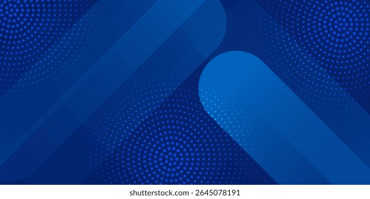 Fundo azul abstrato com linhas geométricas brilhantes. Design moderno de forma quadrada de gradiente azul. Conceito de tecnologia futurista. Terno para brochura, corporativo, site, cartaz, banner, capa moderna