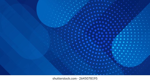 Abstract blue background with glowing geometric lines. Modern blue gradient square shape design. Futuristic technology concept. Suit for brochure, corporate, website, poster, banner, cover modern