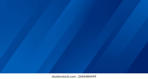 Abstract blue background with glowing geometric lines. Modern blue gradient square shape design. Futuristic technology concept. Suit for brochure,
