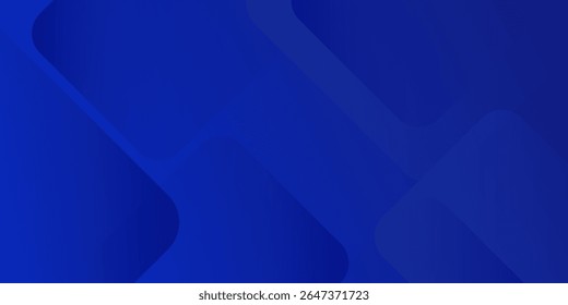 Abstrakter blauer Hintergrund mit leuchtenden geometrischen Linien. Modernes blaues Farbverlauf-Quadrat-Design. Futuristisches Technologiekonzept. Anzug für Broschüre, Corporate, Website, Poster, Banner, Cover modern