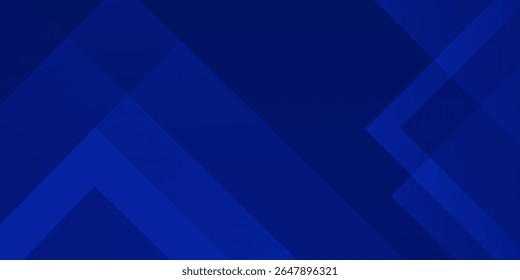 Abstract blue background with glowing geometric lines. Modern blue gradient square shape design. 