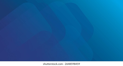 Abstract blue background with glowing geometric lines. Modern blue gradient square shape design. Futuristic technology concept. Suit for brochure, corporate, poster, banner, cover modern. eps 10
