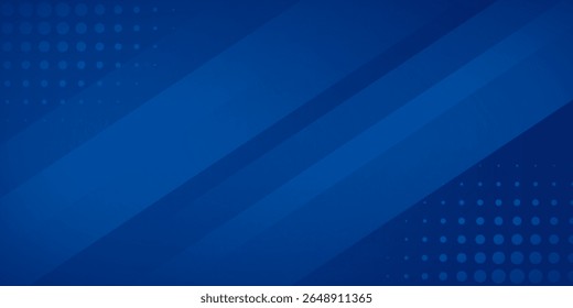Abstract blue background with glowing geometric lines. Modern blue gradient square shape design. Futuristic technology concept. Suit for brochure,