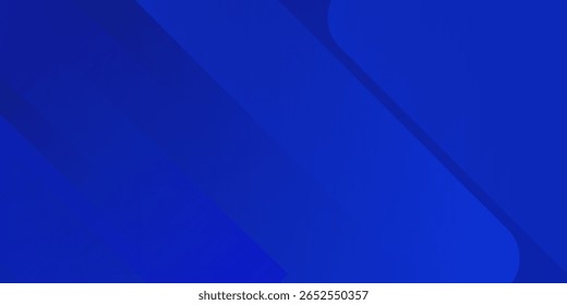 Fundo azul abstrato com linhas geométricas brilhantes. Design moderno de forma quadrada de gradiente azul. Conceito de tecnologia futurista. Terno para brochura, corporativo, site, cartaz, banner, capa moderna