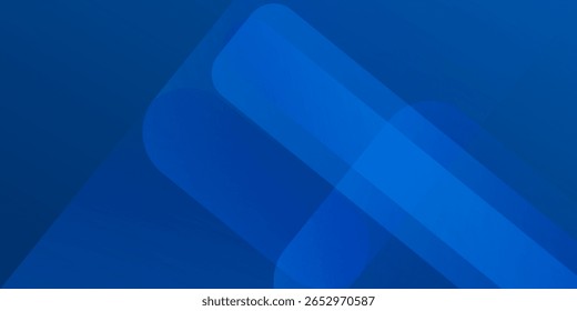 Abstract blue background with glowing geometric lines. Modern blue gradient square shape design. Futuristic technology concept. Suit for brochure, corporate, poster, banner, cover modern. eps 10