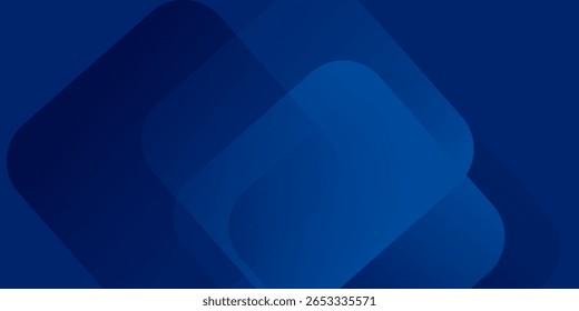 Abstract blue background with glowing geometric lines. Modern blue gradient square shape design. Modern simple art good nice light illustrations vector