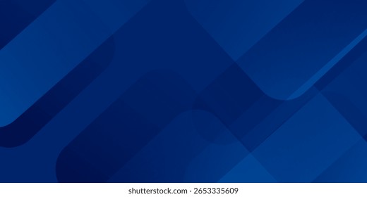 Fondo azul Abstractas con líneas geométricas brillantes. Diseño moderno de forma cuadrada degradada azul. Arte simple moderno