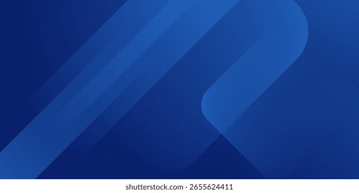 Fundo azul abstrato com linhas geométricas brilhantes. Design moderno de forma quadrada de gradiente azul. Conceito de tecnologia futurista. Terno para brochura, corporativo, site, cartaz, banner, capa moderna