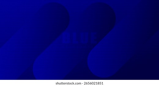 Fondo azul Abstractas con líneas geométricas brillantes. Diseño moderno de forma cuadrada degradada azul. Concepto de tecnología futurista. Traje para el folleto,