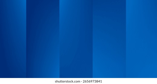 Abstrakter blauer Hintergrund mit leuchtenden geometrischen Linien. Modernes blaues Farbverlauf-Quadrat-Design. Futuristisches Technologiekonzept. Anzug für Broschüre