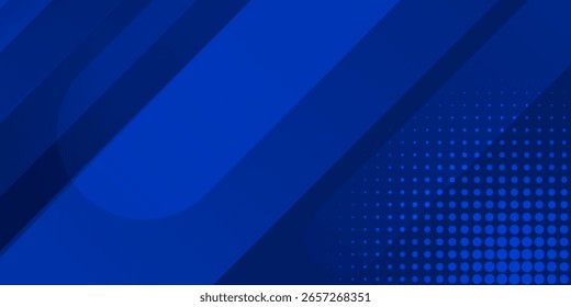 Abstract blue background with glowing geometric lines. Modern blue gradient square shape design. Futuristic technology concept. Suit for brochure, corporate, website, poster, banner, cover modern