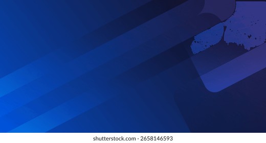 Fondo azul Abstractas con líneas geométricas brillantes. Diseño moderno de forma cuadrada degradada azul. Concepto de tecnología futurista. Traje para el folleto, corporativo, Sitio web, cartel, Anuncio