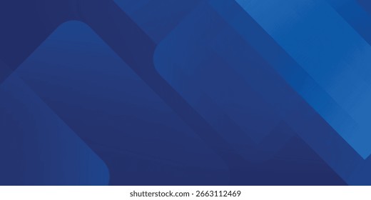 Abstract blue background with glowing geometric lines. Modern blue gradient square shape design. Futuristic technology concept. Suit for brochure, corporate, poster, banner, cover modern. eps 10