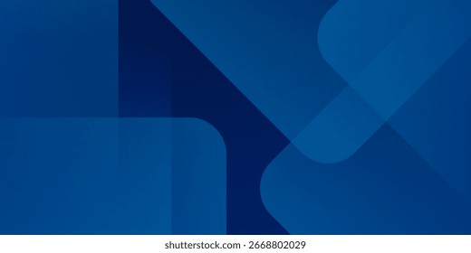 Fondo azul Abstractas con líneas geométricas brillantes. Diseño moderno de forma cuadrada degradada azul. Concepto de tecnología futurista. Traje para el folleto, corporativo, Sitio web, cartel, Anuncio, cubierta moderna