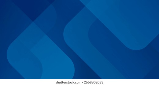 Fondo azul Abstractas con líneas geométricas brillantes. Diseño moderno de forma cuadrada degradada azul. Concepto de tecnología futurista. Traje para el folleto, corporativo, Sitio web, cartel, Anuncio, cubierta moderna