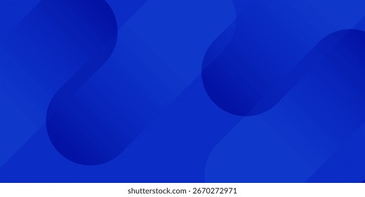 Fundo azul abstrato com linhas geométricas brilhantes. Design moderno de forma quadrada de gradiente azul. Conceito de tecnologia futurista. Terno para brochura, corporativo, site, cartaz, banner, capa moderna