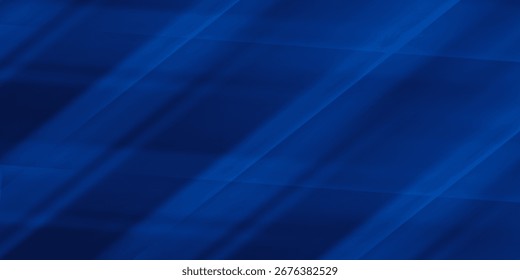 Abstract blue background with glowing geometric lines. Modern blue gradient square shape design. Futuristic technology concept. Suit for brochure,
