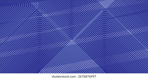 Abstract blue background with glowing geometric lines. Modern blue gradient square shape design. Futuristic technology concept. Suit for brochure, corporate, website, poster, banner, cover, flyer