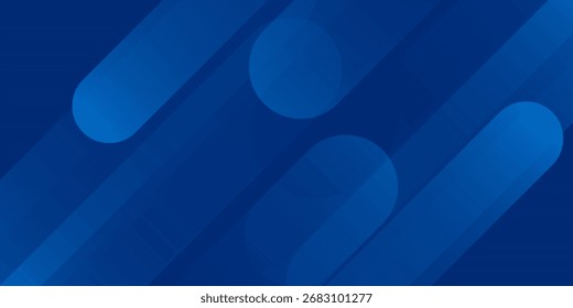 Fondo azul Abstractas con líneas geométricas brillantes. Ilustraciones Vector bonito buen arte simple