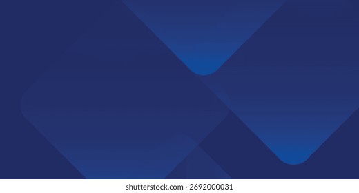 Fundo azul abstrato com linhas geométricas brilhantes. Design moderno de forma quadrada de gradiente azul. 