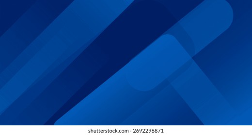 Fondo azul Abstractas con líneas geométricas brillantes. Diseño moderno de forma cuadrada degradada azul. Concepto de tecnología futurista. Traje para el folleto, corporativo, Sitio web, cartel, Anuncio, 