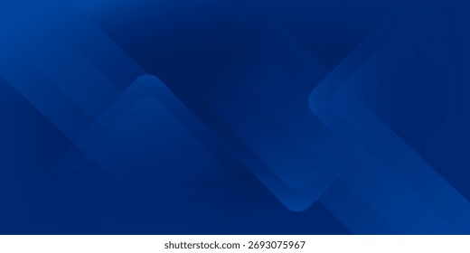 Abstract blue background with glowing geometric lines. Modern blue gradient square shape design. Futuristic technology concept. Suit for brochure, corporate, website, poster, banner, cover modern