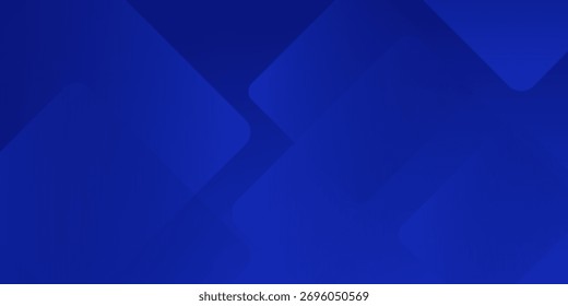 Abstract blue background with glowing geometric lines. Modern blue gradient square shape design. Futuristic technology concept. Suit for brochure, corporate, website, poster, banner, cover modern