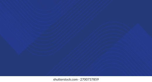 Fundo azul abstrato com linhas geométricas brilhantes. Design moderno de forma quadrada de gradiente azul. Conceito de tecnologia futurista. Terno para brochura, corporativo, site, cartaz, banner, capa moderna