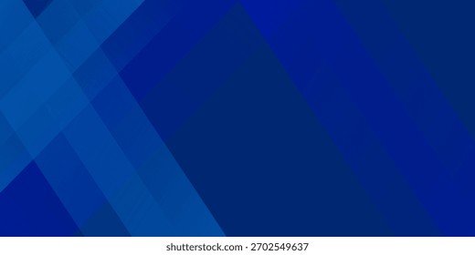 Abstract blue background with glowing geometric lines. Modern blue gradient square shape design art