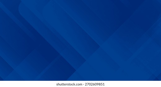 Fundo azul abstrato com linhas geométricas brilhantes. Design moderno de forma quadrada de gradiente azul. Conceito de tecnologia futurista. Terno para brochura, corporativo, site, cartaz, banner, 
