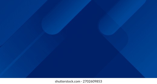 Fondo azul Abstractas con líneas geométricas brillantes. Diseño moderno de forma cuadrada degradada azul. Concepto de tecnología futurista. Traje para el folleto, corporativo, Sitio web, cartel, Anuncio, 