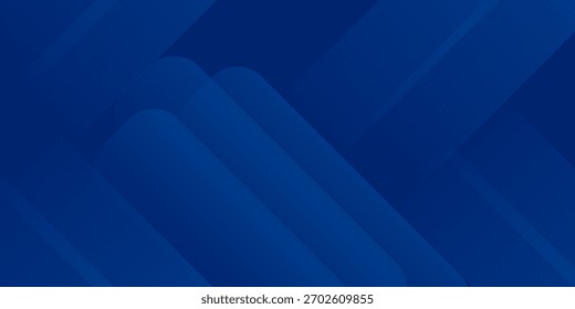 Fundo azul abstrato com linhas geométricas brilhantes. Design moderno de forma quadrada de gradiente azul. Conceito de tecnologia futurista. Terno para brochura, corporativo, site, cartaz, banner, 