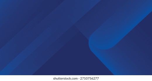 Fundo azul abstrato com linhas geométricas brilhantes. Design moderno de forma quadrada de gradiente azul. Conceito de tecnologia futurista. Terno para brochura, corporativo, site, cartaz, banner, capa moderna