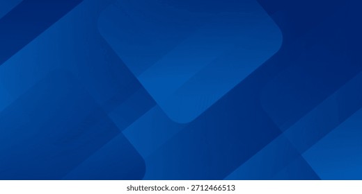Abstract blue background with glowing geometric lines. Modern blue gradient square shape design. Futuristic technology concept. Suit for brochure, corporate, website, poster, banner, cover modern