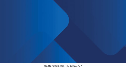 Abstrakter blauer Hintergrund mit leuchtenden geometrischen Linien. Modernes blaues Farbverlauf-Quadrat-Design. Futuristische Technologie eps10