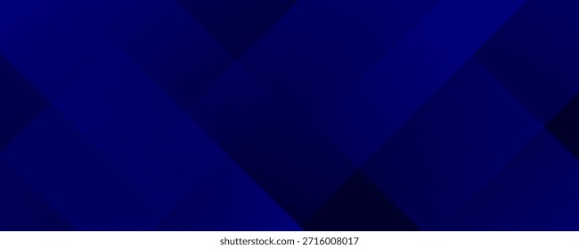 Abstract blue background with glowing geometric lines. Modern blue gradient square shape design. Futuristic technology concept.