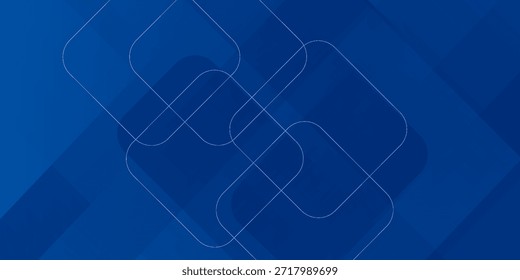 Abstrakter blauer Hintergrund mit leuchtenden geometrischen Linien. eps 10-Abbildung.