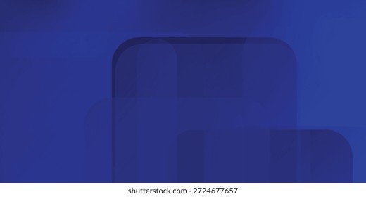 Abstract blue background with glowing geometric lines. Modern blue gradient square shape design. Futuristic technology concept. vector Eps 10