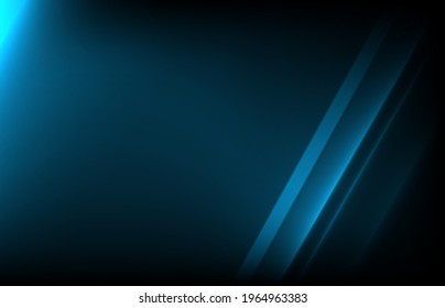Abstract blue background with glowing lines with place for text.