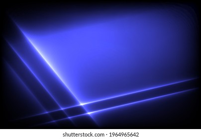Abstract blue background with glowing lines with place for text.