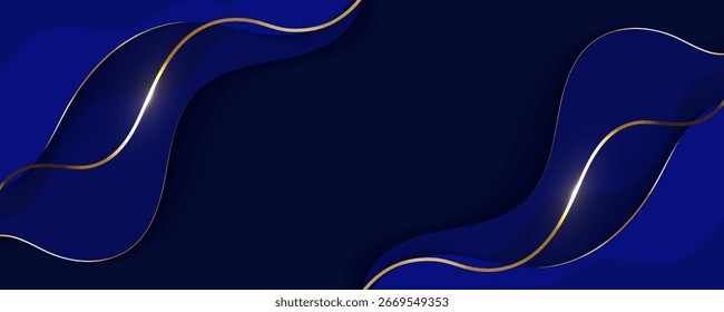 Abstrakter blauer Hintergrund mit leuchtenden Linien und hellem Texturdesign