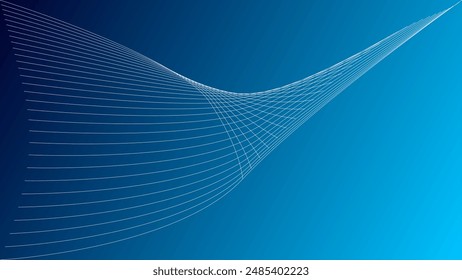 Fondo azul Abstractas con degradado y Paquetes de líneas blancas que se cruzan para crear Formas abstractas. Una Imagen que pretende expresar energía, dinamismo e innovación con sencillez. 