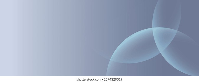 Abstract blue background with a gradient blue color and smooth texture. The background features overlapping translucent shapes. Minimal abstract circles vector gradient background