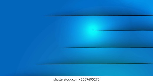 Fondo azul Abstractas con degradado y líneas Horizontales