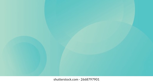 Abstract Blue Background with Gradient Loops and Transparent Circular Shapes