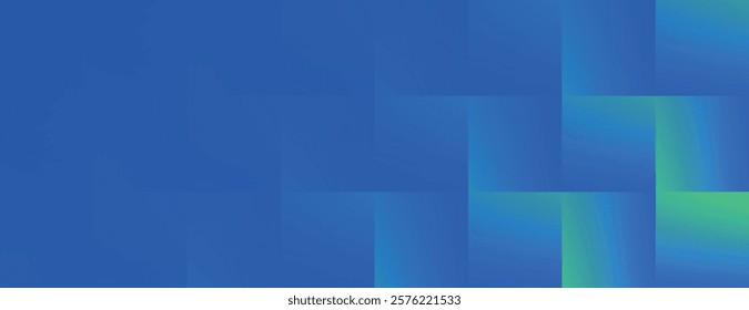Abstract blue background with a gradient texture. The background features blue and green hues, creating a smooth, modern look. Geometric gradient background vector. Blue background.