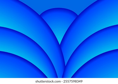 Abstract blue background with gradient waves. Vector illustration of background