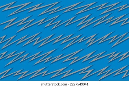 Abstract blue background with gradient zigzag line pattern